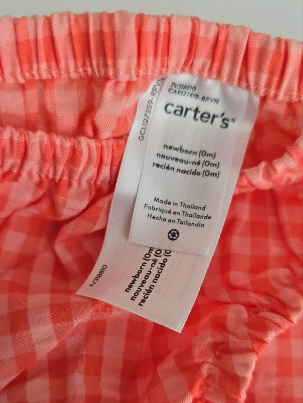 Carters adorable gingham